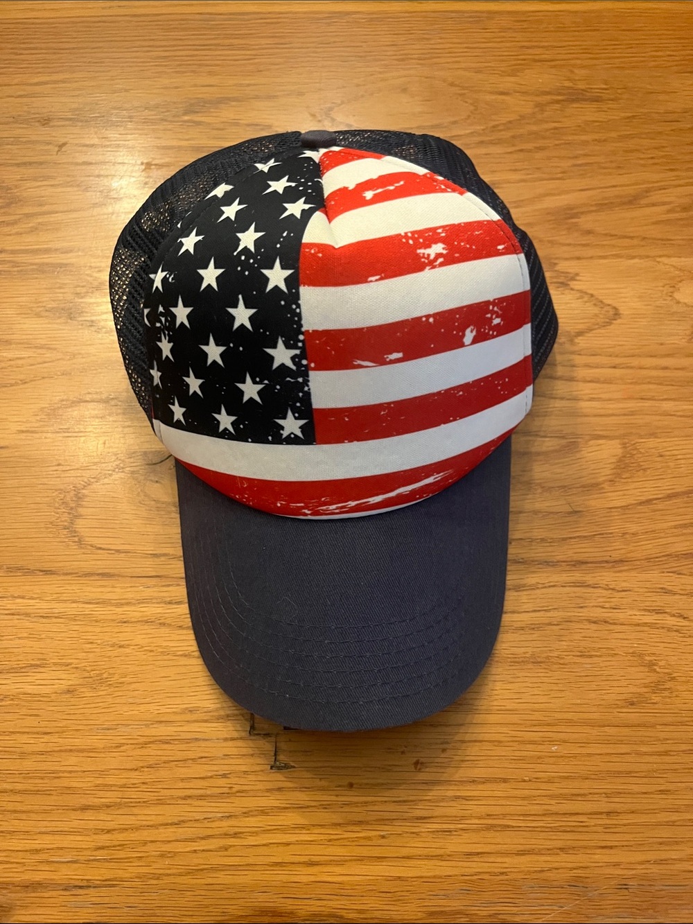 American Flag Trucker Hat - Red, White & Blue